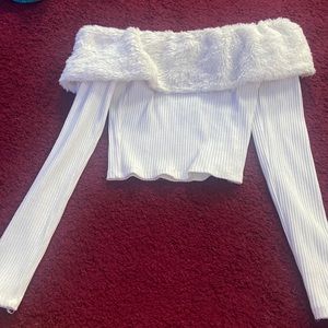 Crop Top with fur